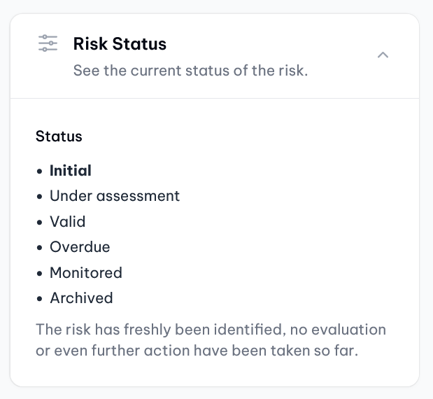 Attributes: Risk status